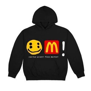 Cactus Plant Flea Market x  mcdonald's icons! hoodie Black Medium NEW